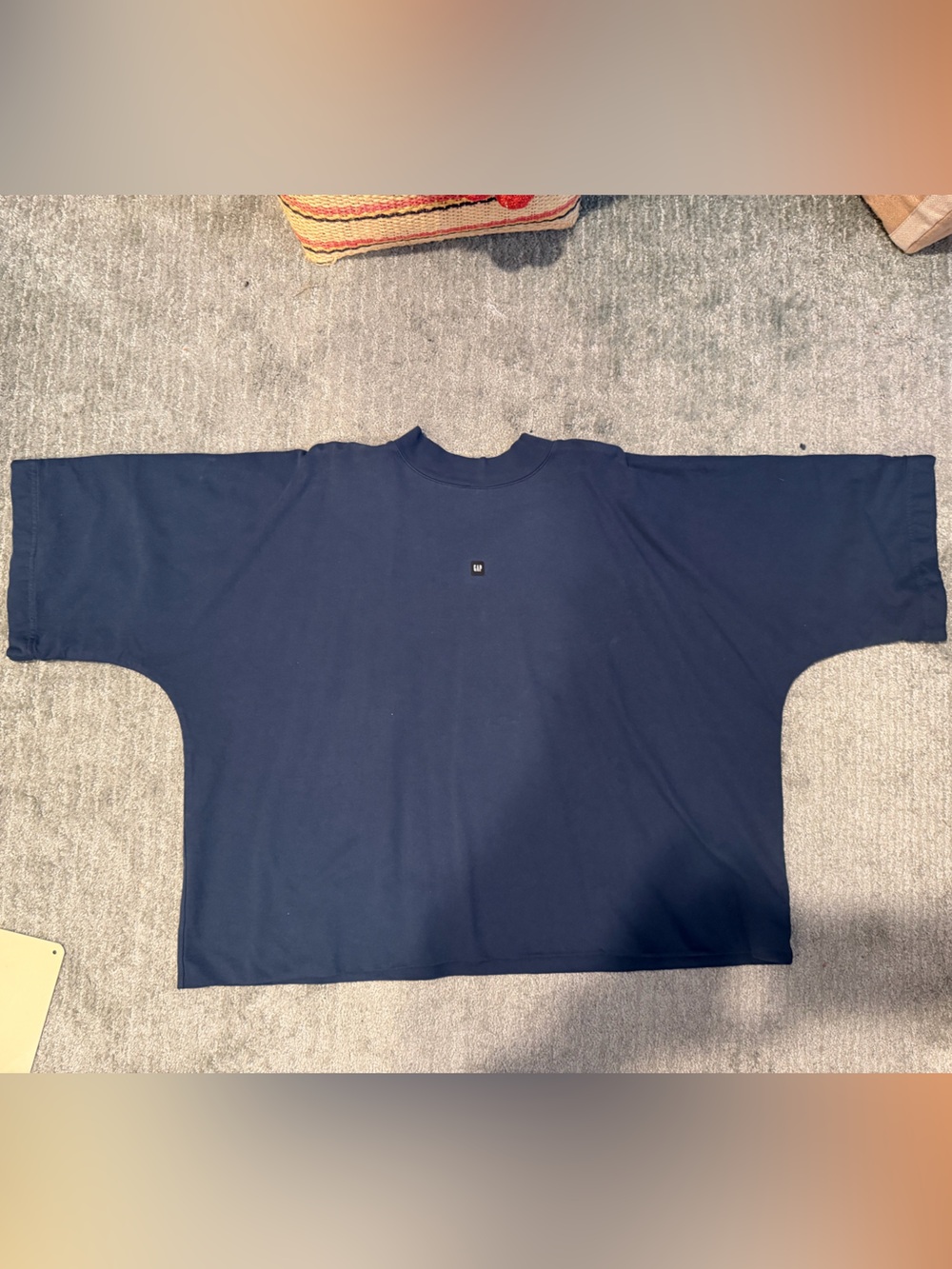Yeezy Oversized Short Sleeve Tee in Navy Blue size XS oversized